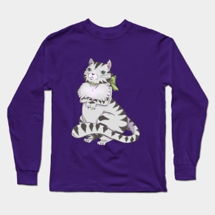 Francesca, The Fussy Fluffy Tabby Cat Long Sleeve T-Shirt